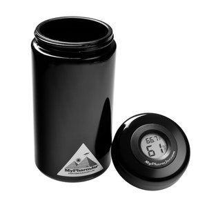Stash Jar Smell Proof Mypharmjar UV Miron Glass Curing Jar 500ml with digital temp/humidity sensor (2 pack) FREE SHIPPING