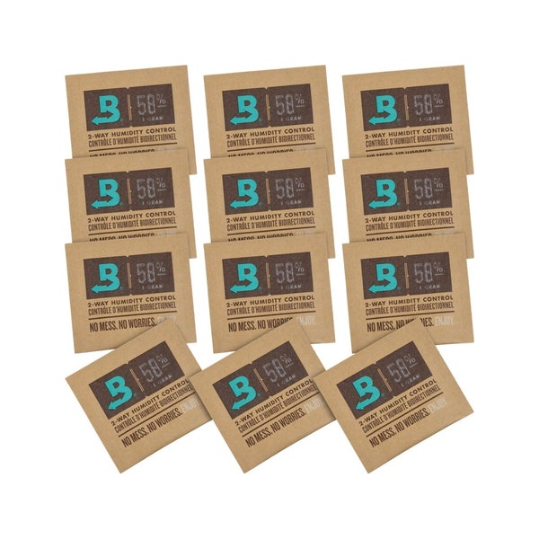 Boveda Humidity Packs 58% 8 gram 2-Way Humidity Control packs (12 Pack) by Mypharmjar