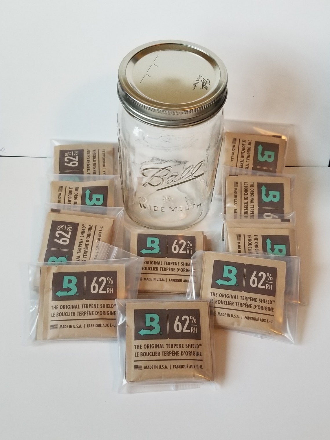 Boveda Ball Mason Jar Combo Boveda 62 8 Gram Humidity Packs Etsy