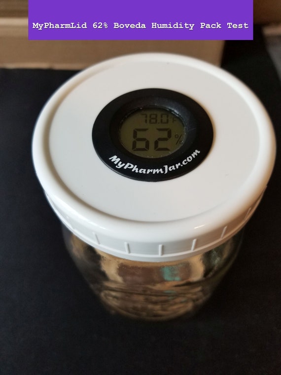 Mypharmlid Ball Wide Mouth Mason Jar Lid Built-in Stash Hygrometer Herb  Curing Monitor FAHRENHEIT Fits All Ball Wide Mouth Mason Jars 