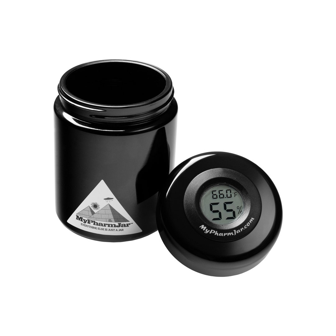 Smell Proof Stash Herb Jar UV Glass Curing Jar 250ml Herb Jar With