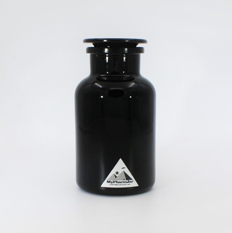 Mypharmjar Herb Storage Jar - Miron Violet Glassware -1 Liter Apothecary Jar image 3