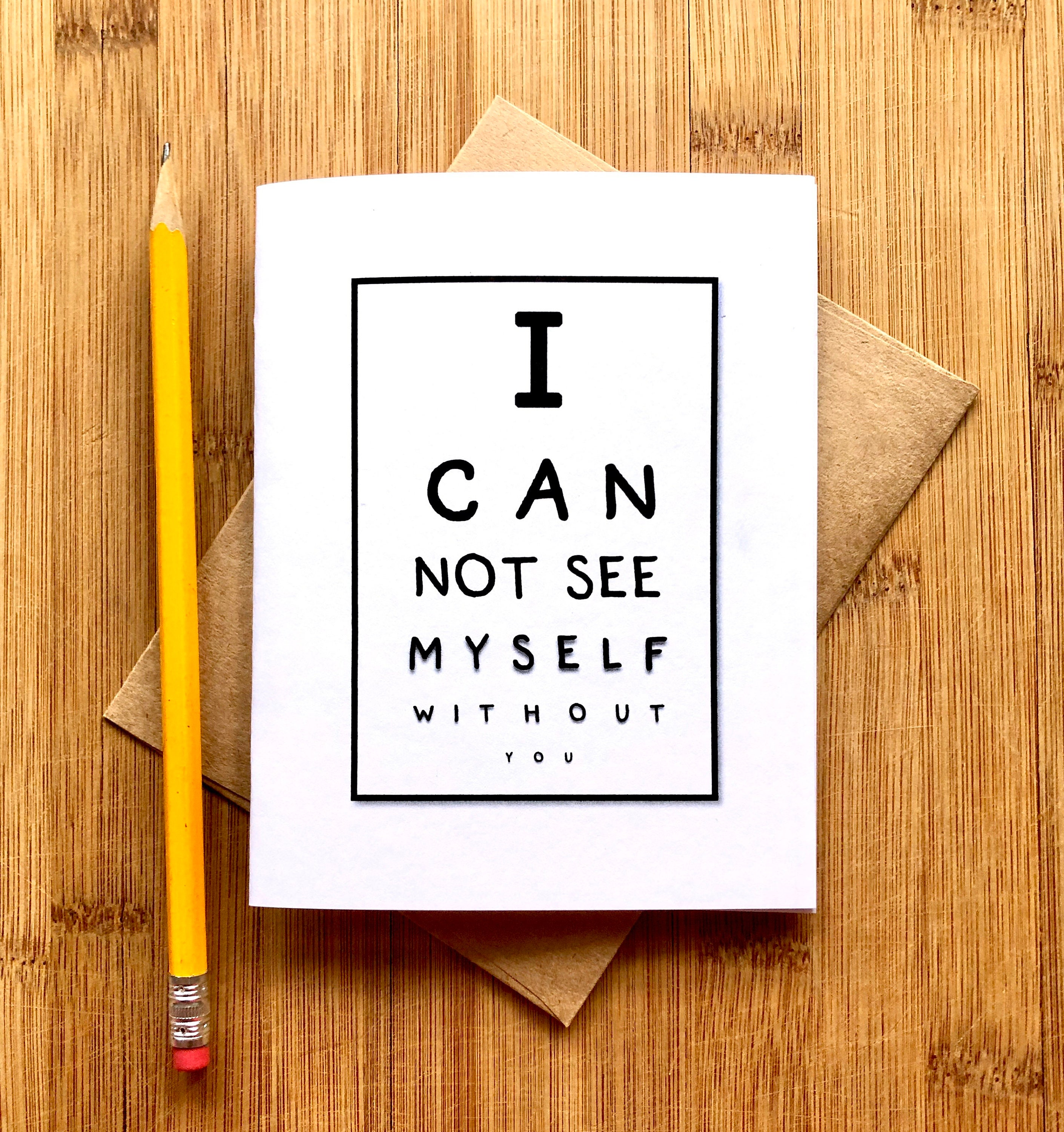 Optométriste Thank You Card Eye Doctor Anniversary I Cant Etsy