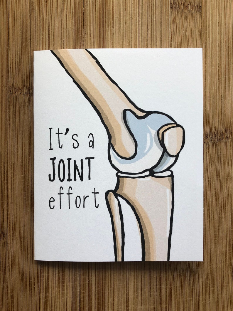 Knee Surgery Card Physical Therapy Joint Effort Anatomy Etsy UK