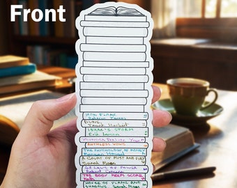 Reading Habit Tracker Bookmark Shelf - Track Your Reading Adventures!