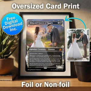 Oversized Custom Magic The Gathering Card - Your Own Image