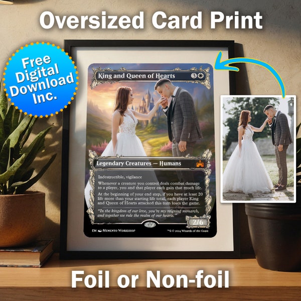 Oversized Custom Magic The Gathering Card - Your Own Image
