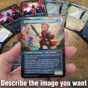 Individuell beschriebene Fantasy Spielkarte – Foil / Non-Foil Optionen