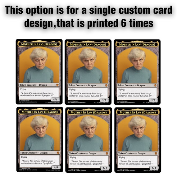 Upload Your Own Image Token Custom Magic The Gathering Token – Upload Your Own Image, Front Side Only Custom Mtg Token - Foto 10