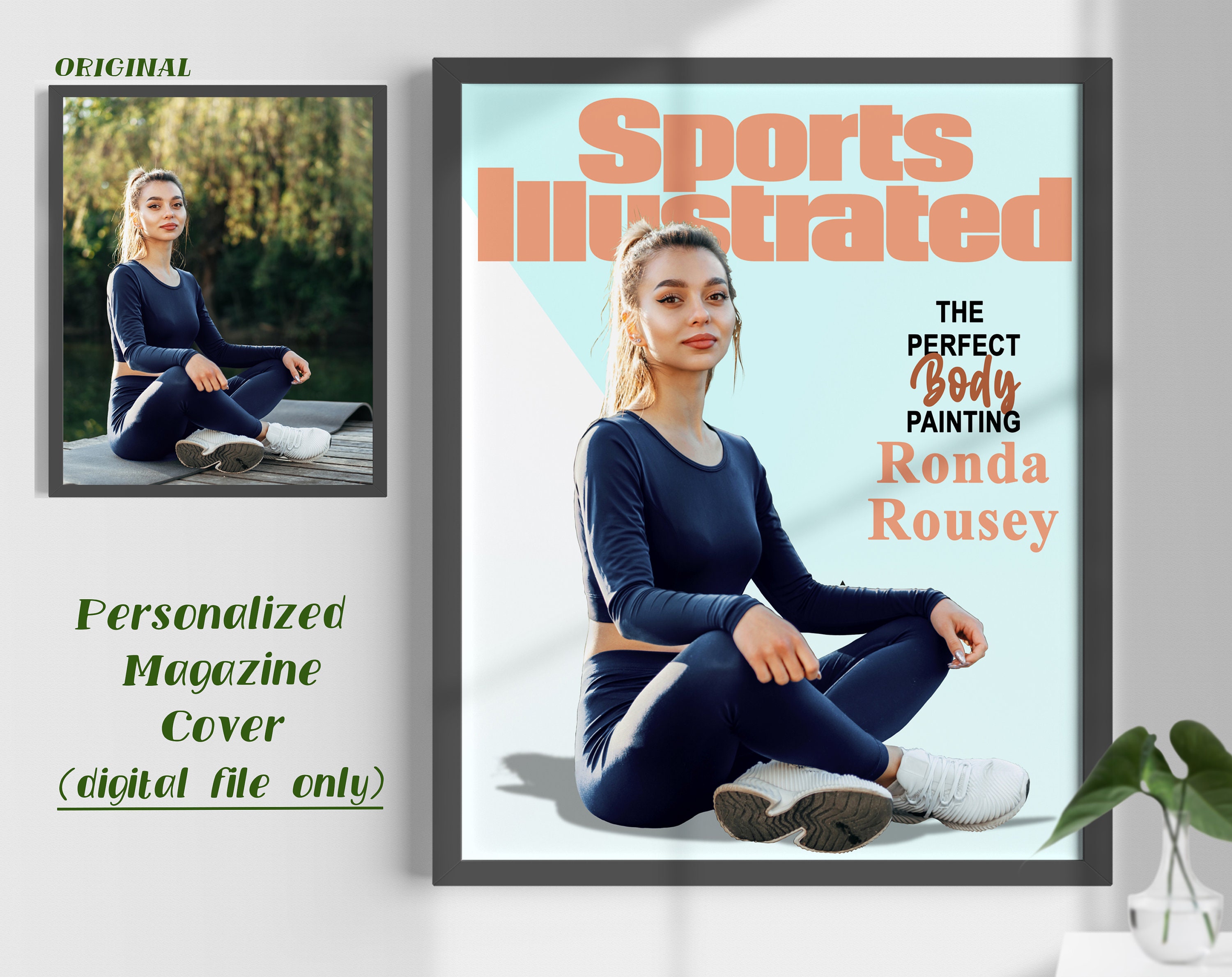 Custom Sports Illustrated Magazine Cover Basketball Gifts 