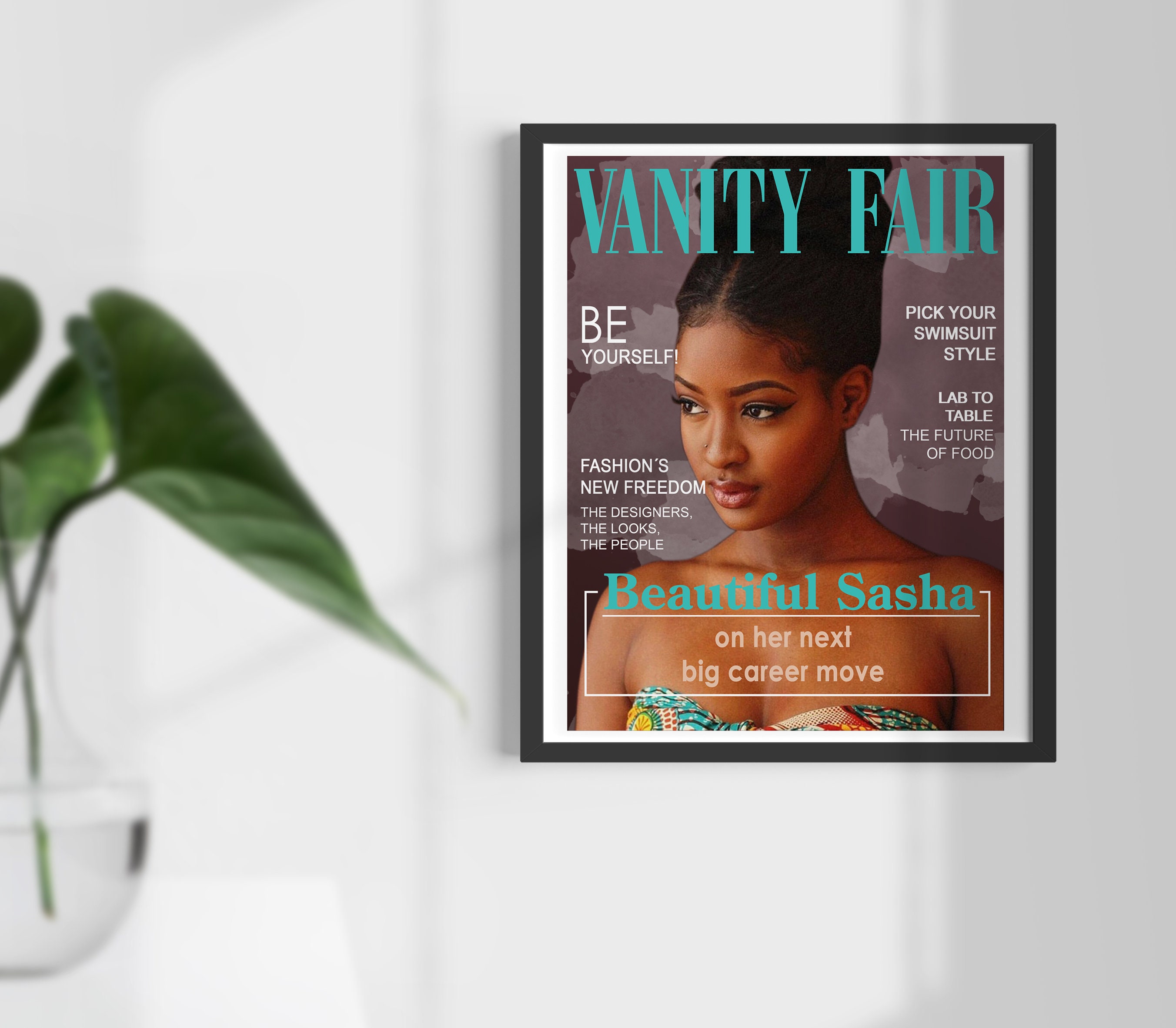 Personalized Vanity Fair Magazine Cover Template
