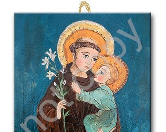 San Antonio, azulejo cerámico, pintura artística, imagen artística