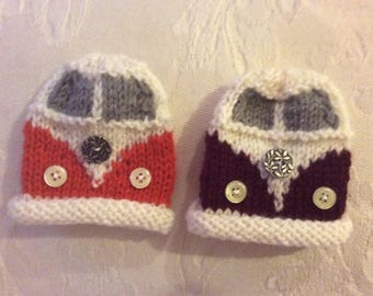 Hand knitted egg cosies