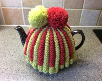 Hand knitted tea cosy vintage pattern