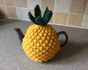 Hand  knitted Pineapple tea cosy