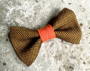 YUMI bow tie-Brown | Orange