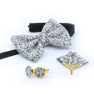 Galaxy Collection-Bow tie black-blue spots image 2