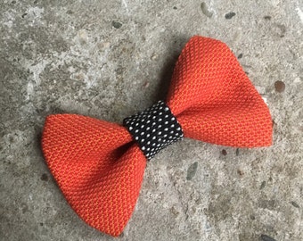 YUMI bow tie-Orange | Black | White