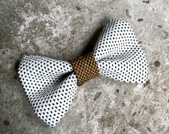 YUMI bow tie-white | Black | Brown