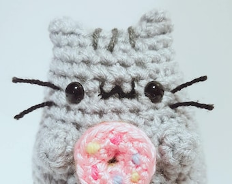 Brinquedo de pelúcia Pusheen Amigurumi