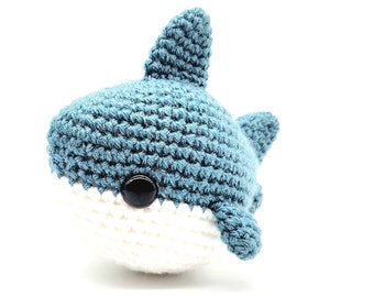 Brinquedo de pelúcia Tubarão Amigurumi