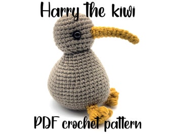 Harry The Kiwi - PDF Pattern - Crochet