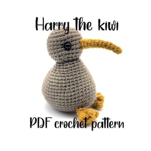 Harry The Kiwi - PDF Pattern - Crochet