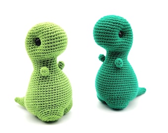 Brinquedo de pelúcia amigurumi dinossauro T-Rex