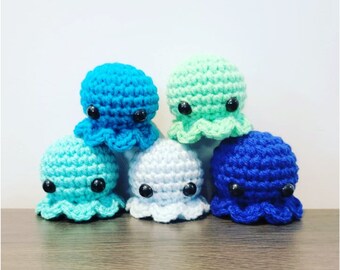 Polvo de pelúcia Amigurumi