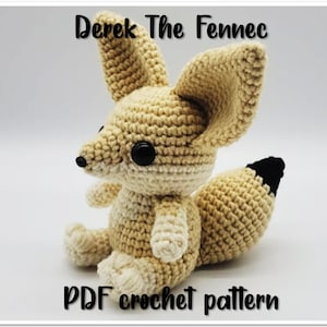 Derek The Fennec - PDF Pattern - Crochet