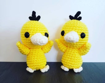 Brinquedo de pelúcia Pokémon Psyduck Amigurumi