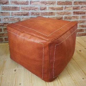 40% OFF, Moroccan pouf,ottoman pouf,Authentic MOROCCAN POUF Leather Pouf Ottoman Pouffe footstool