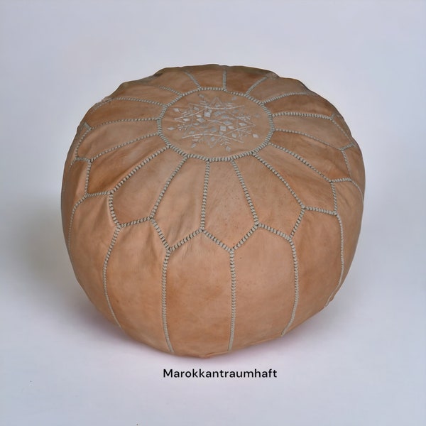 50% OFF,leather pouf, Ottoman pouf,handmade pouf, Moroccan pouff Leather pouf Footstool