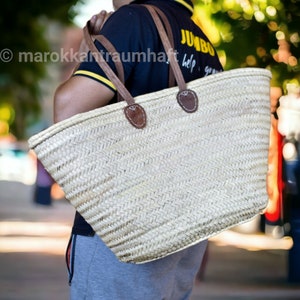 STRAW BAG Handmade with leather, French Market Basket, french market bag, Straw basket, french basket, ,women bag