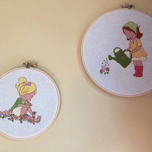 Spring Quarter Counted Cross Stitch Vintage Style Pictures
