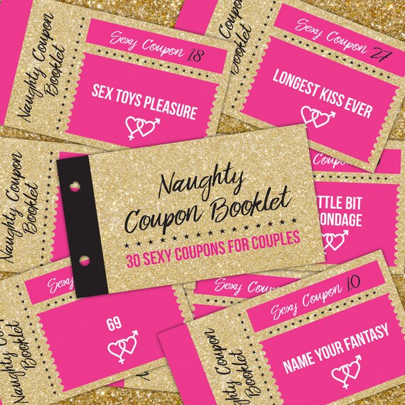 Naughty Coupon Book, Sexy Coupons, Printable Sex Coupons, Valentine Gift fo...