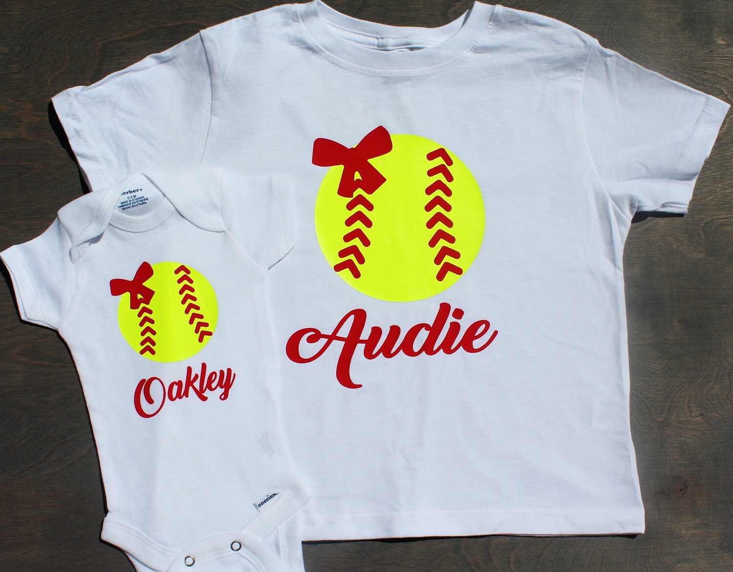 Softball Onesie ® Softball sister softball baby girl team Etsy