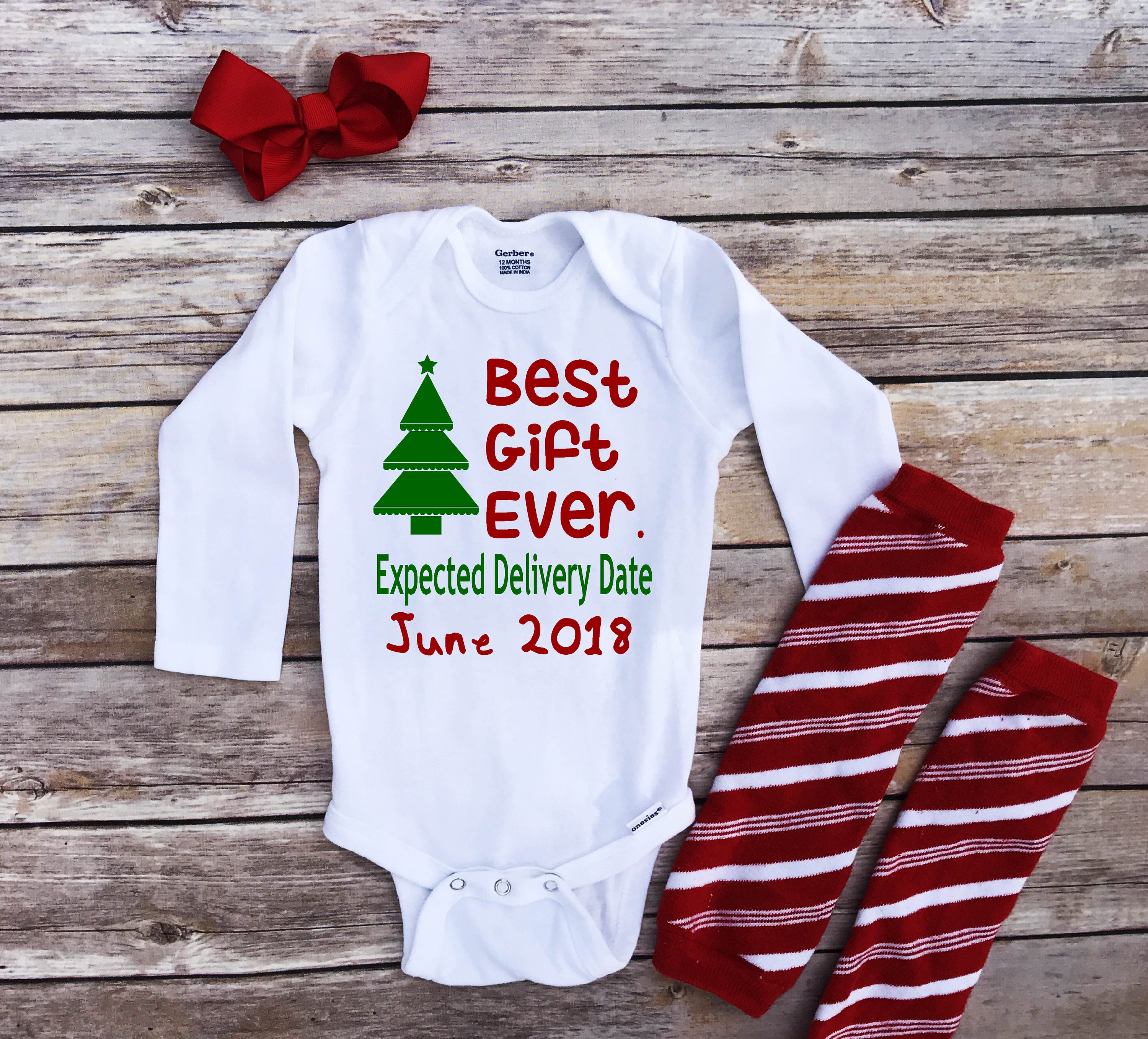 baby girl christmas onesie