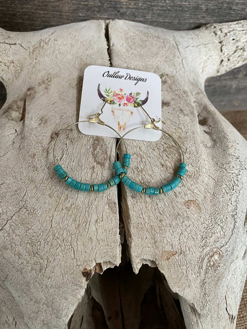 Teal Hoops