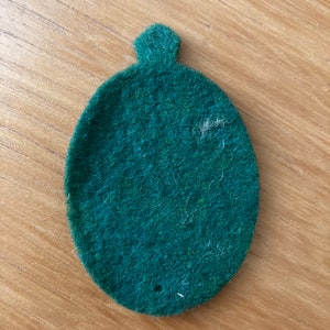 Vintage Felt St. Jude Medal Ornament image 2