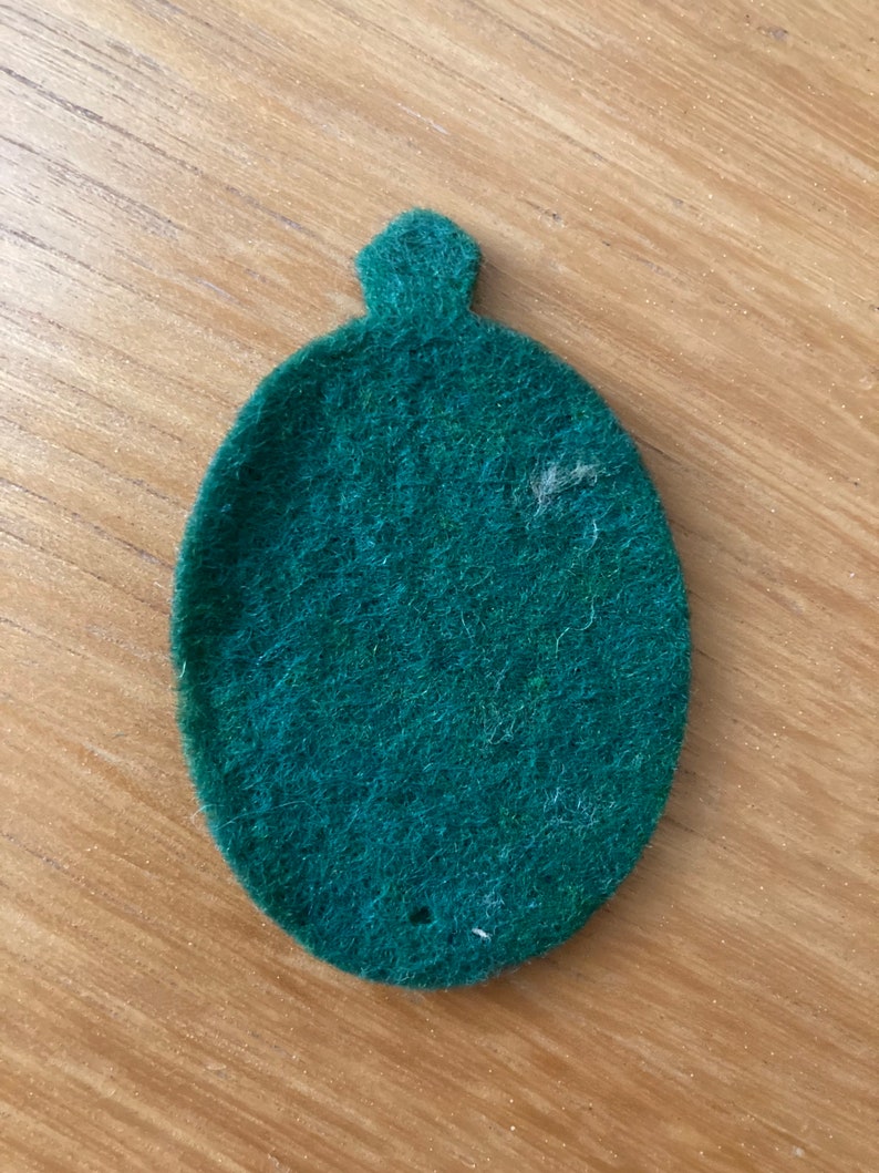 Vintage Felt St. Jude Medal Ornament image 2