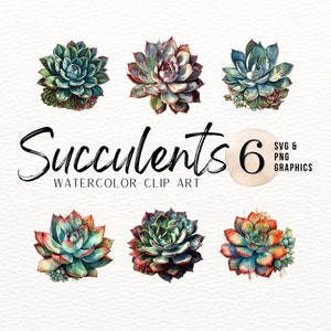 Sappige afbeelding voor scrapbooking Cactus illustraties voor sublimatieontwerp Plant Art digitaal beeld van succulente aquarel junk journal