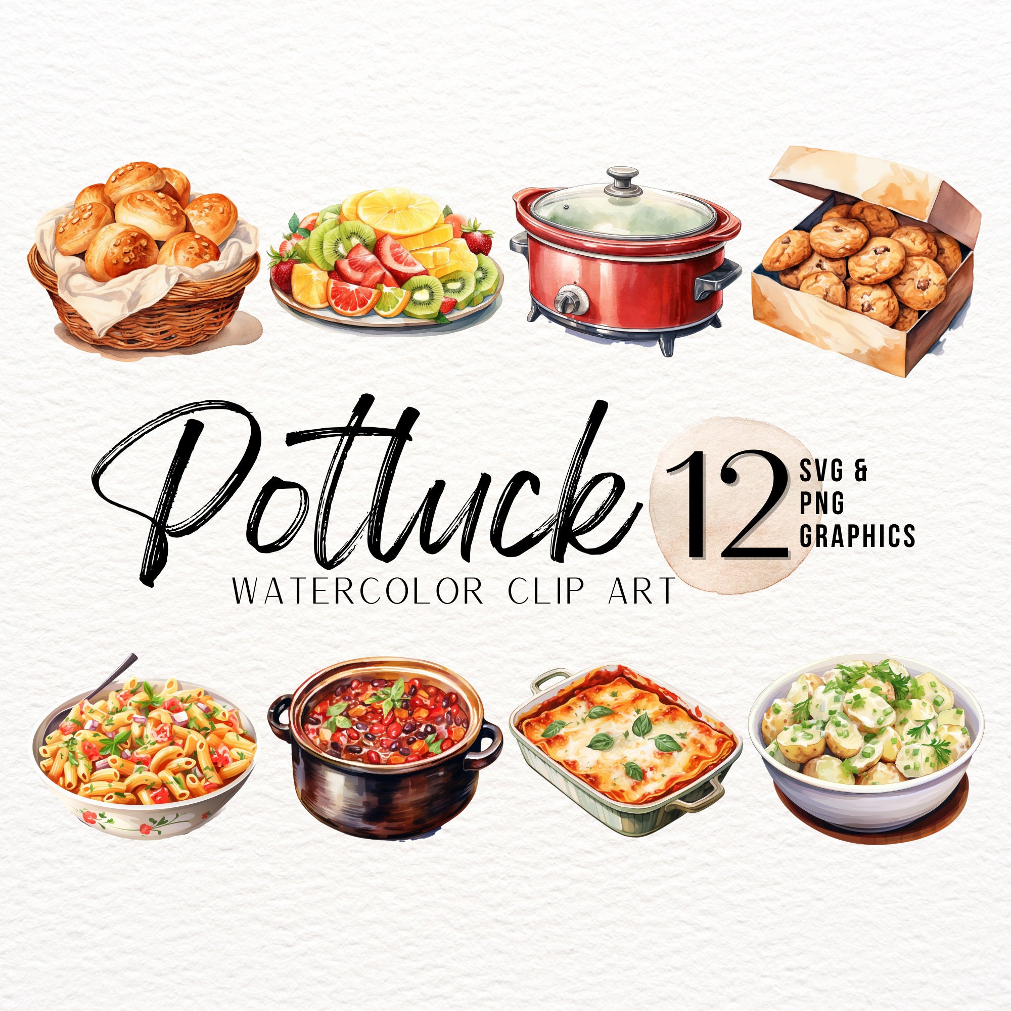 potluck-clipart-bundle-watercolor-food-casserole-image-crockpot-png