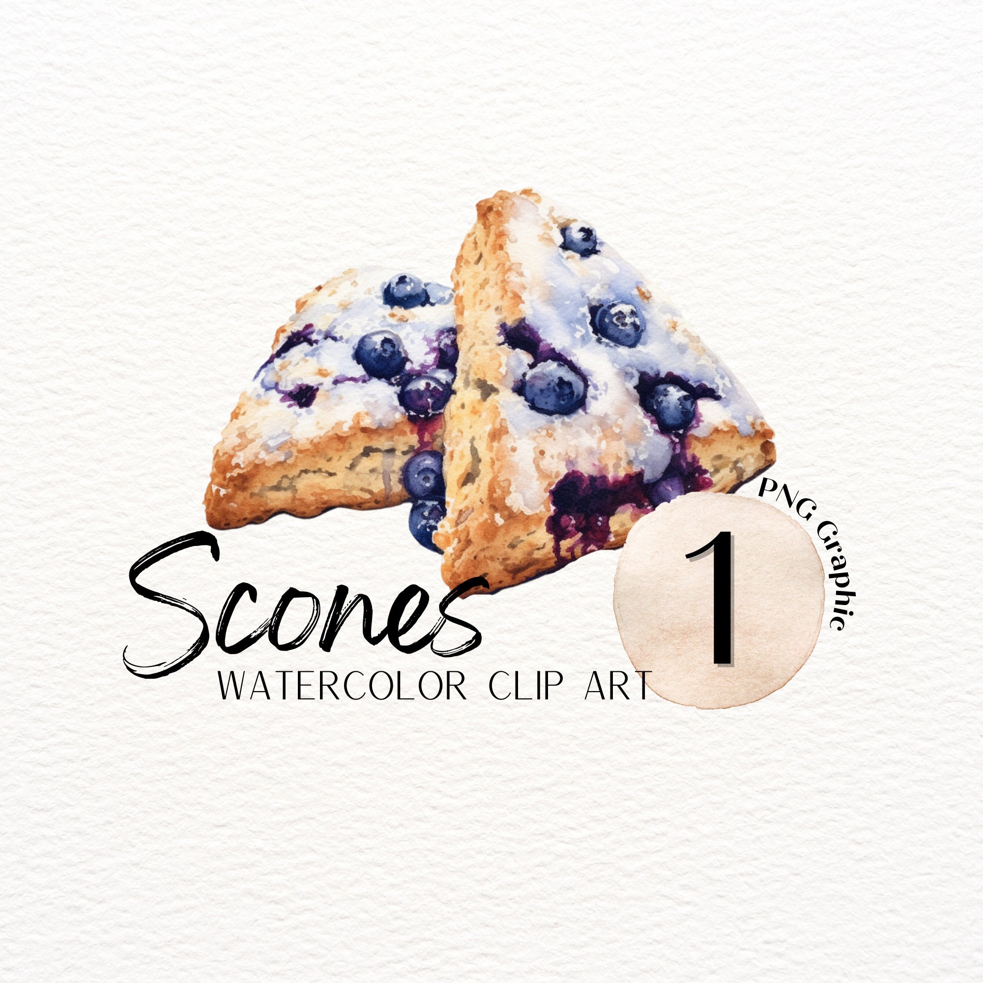 SCONES : Single Graphic, Clip Art, Digital Graphics, Graphics Transparent Background, No Background, Clip Art Set, Food Art, Scone Image
