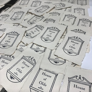 Biglietti da visita tipografici, carta fatta a mano, biglietti con bordo frastagliato, biglietti da visita, biglietti da visita personalizzati, stampa di lusso