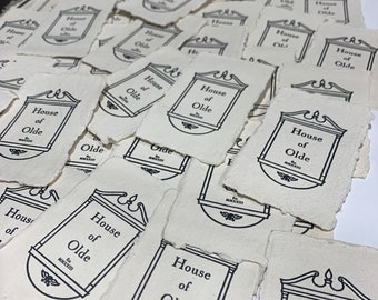 Letterpress Business Cards: Handmade Deckle Edge Paper, Custom Printing