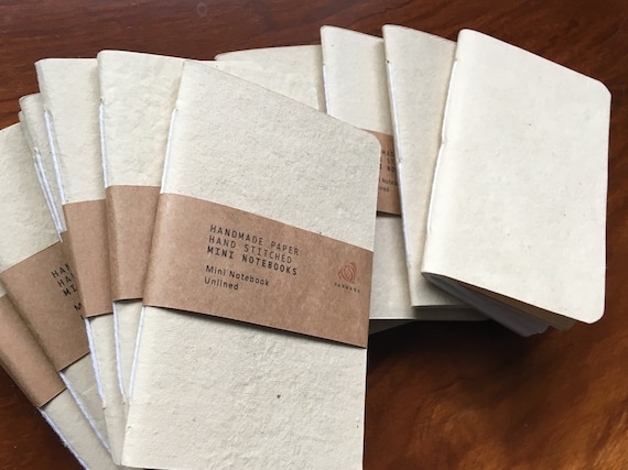 Bulk Handmade Paper Notebooks, Hand Stitched Journal , Blank