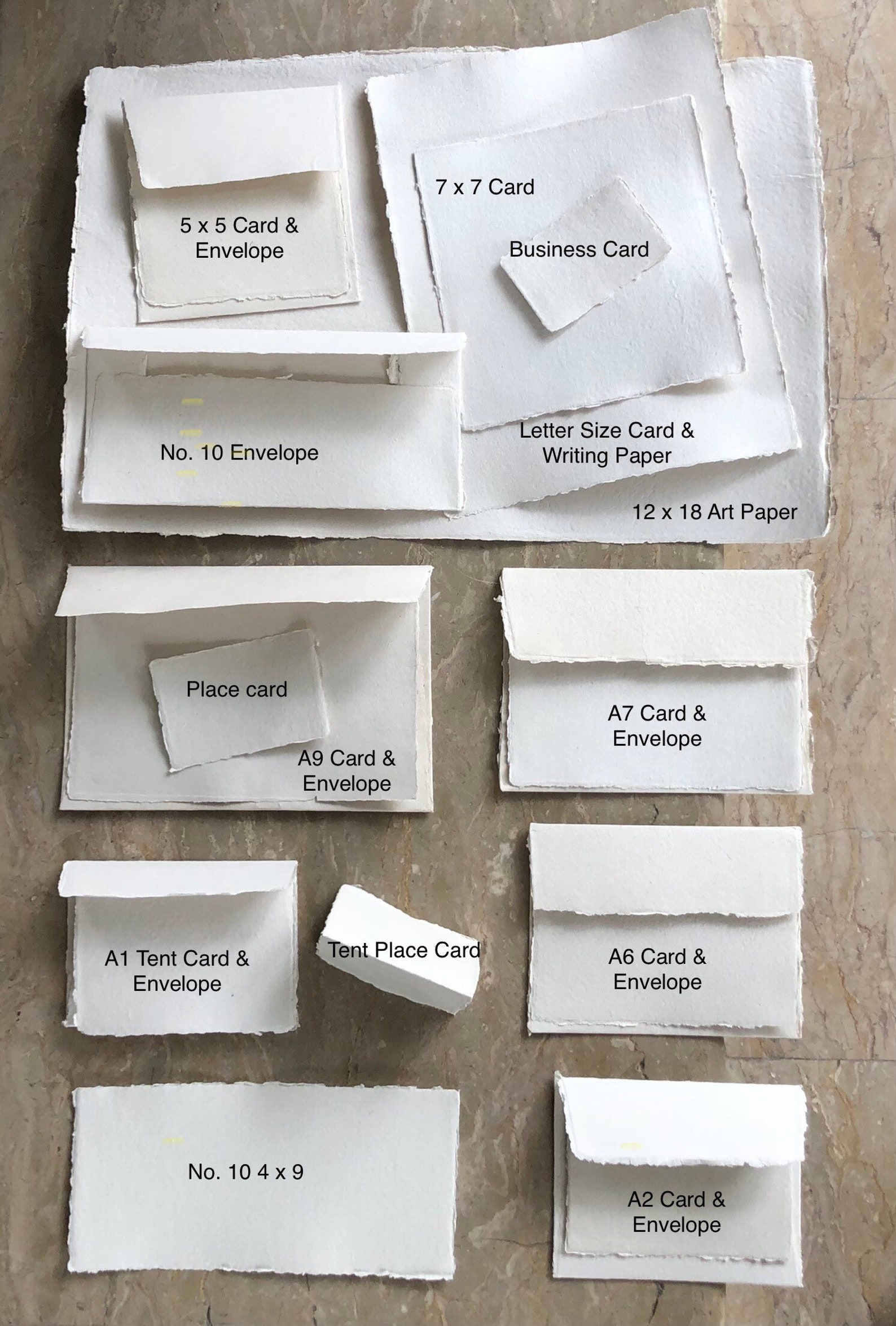 100 Pack Paper Deckle Edge Paper Deckle Edge Envelopes Etsy