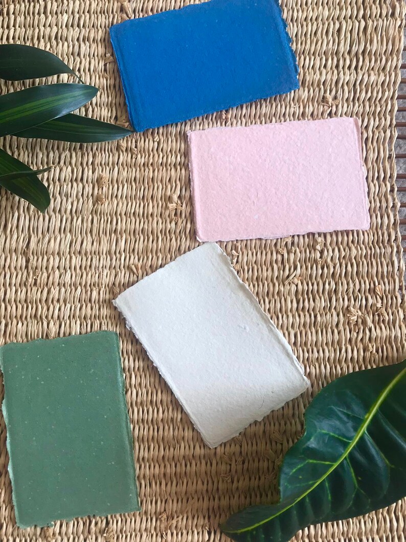 200 pack paper Deckle Edge Paper Custom made paper Handmade Etsy