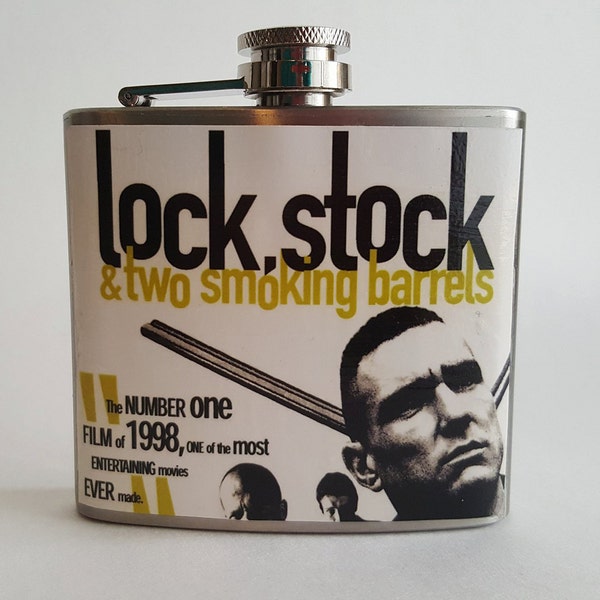 5oz Lock Stock And Two Smoking Barrels Flask